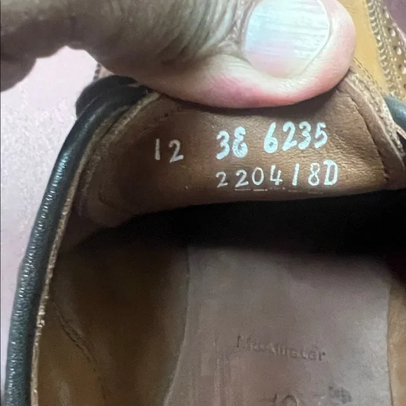 Allen Edmonds Tan McAllister Wingtips 12EEE - Picture 6 of 6